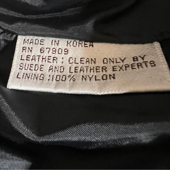 Vintage Pia Rucci Leather and Suede Black and Copper Jacquard Cropped Jacket - Picture 14 of 14